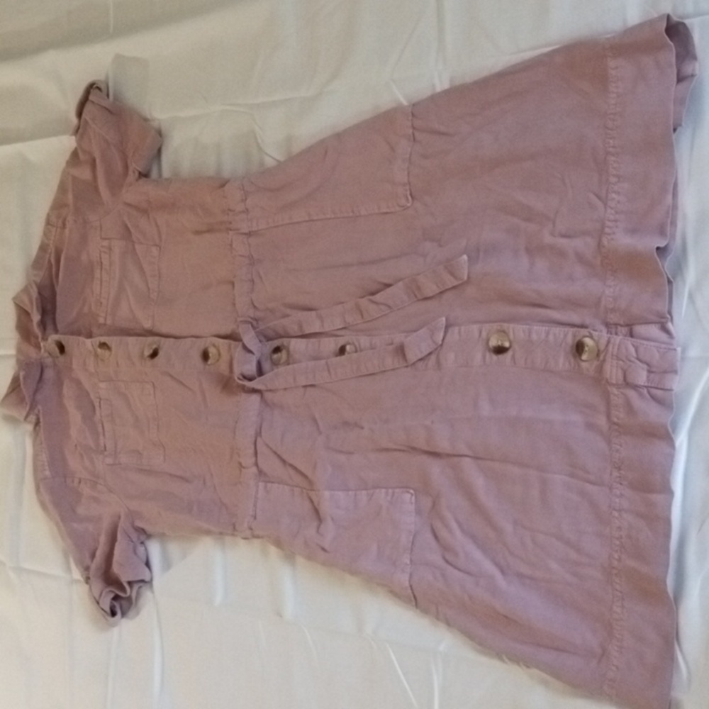 Sonoma lavender lilac safari shirt dress
